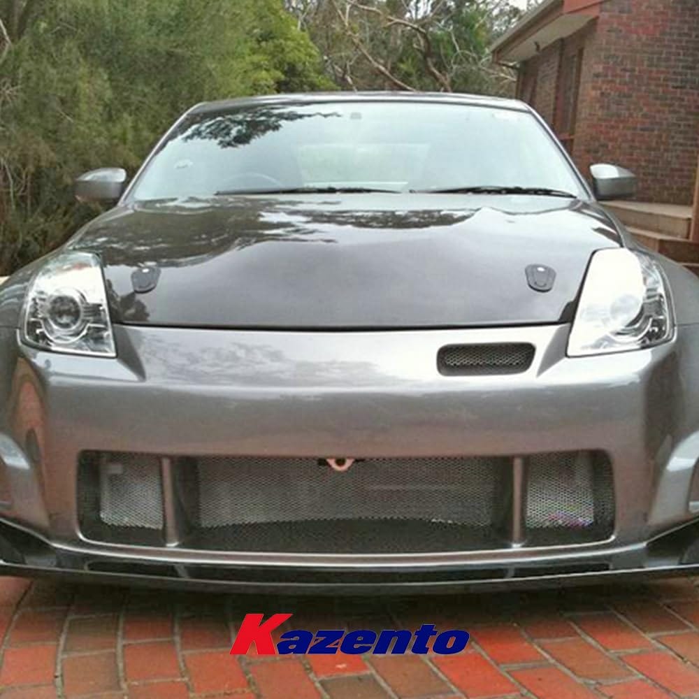 Nissan Z33 350Z ING Style Front Bumper Body Kits 2002-2008 Kazento Carbon Parts 车身侧板 Fiber Glass (Unpaint) 350Z-FB-ING-FRP