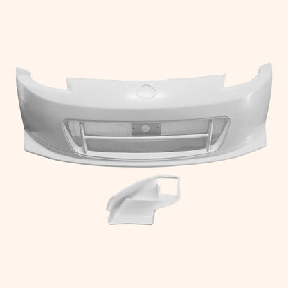 Nissan Z33 350Z NIS Version 2 Front Bumper With Air Duct 2002-2008 Kazento Carbon Parts 车身侧板 Fiber Glass (Unpaint) 350Z-FB-NISM2-FRP