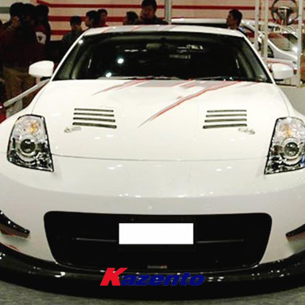 Nissan Z33 350Z NIS Version 2 Front Bumper With Air Duct 2002-2008 Kazento Carbon Parts 车身侧板 Fiber Glass (Unpaint) 350Z-FB-NISM2-FRP