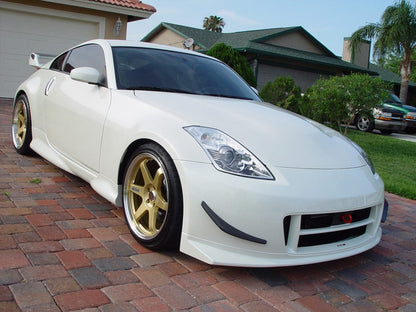 Nissan Z33 350Z NIS2 Style Front Bumper Canard Splitter 2003-08 Kazento Carbon Parts 车身侧板