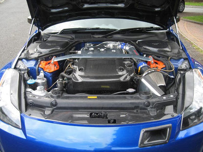 Nissan Z33 350Z OE Style Engine Cooling Panel Trim Cover Kazento Carbon Parts 车身侧板