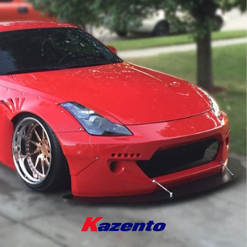 Nissan Z33 350Z RB2 Style Front Bumper 2002-2008 Kazento Carbon Parts 车身侧板 Fiber Glass (Unpaint) 350Z-FB-RB2-FRP