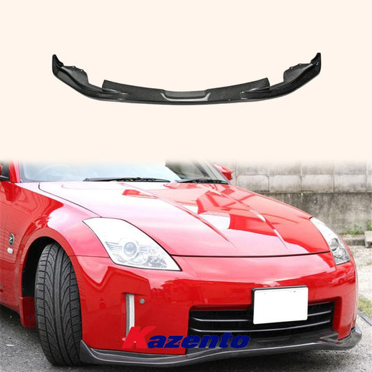 Nissan Z33 350Z URS GT Style Front Lip 2007-08 Late Model Kazento Carbon Parts 车身侧板