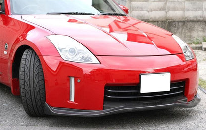 Nissan Z33 350Z URS GT Style Front Lip 2007-08 Late Model Kazento Carbon Parts 车身侧板