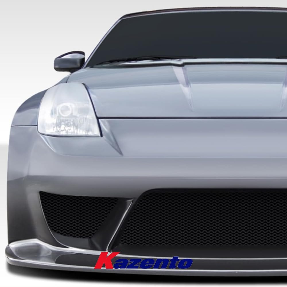 Nissan Z33 350Z VTX Style Front Bumper 2002-2008 Kazento Carbon Parts 车身侧板
