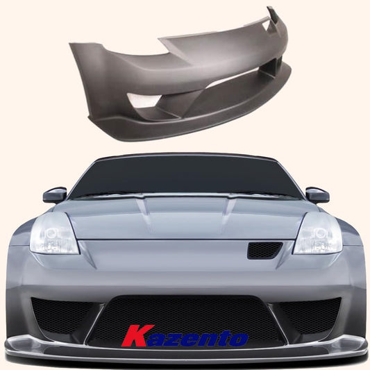 Nissan Z33 350Z VTX Style Front Bumper 2002-2008 Kazento Carbon Parts 车身侧板