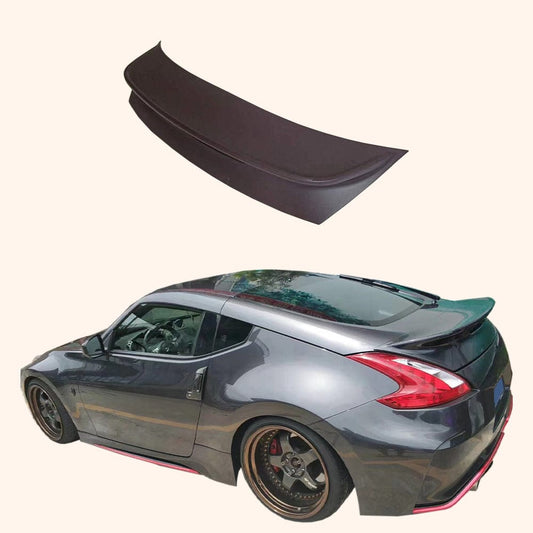 Nissan Z34 370Z Coupe 09-20 NIS Style Rear Ductail Spoiler Fiberglass Kazento Carbon Parts Fiber Glass (Unpaint) 370Z-RS-NIS-FRP