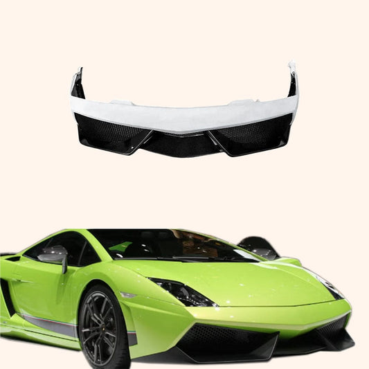 Partial Carbon Front Bumper For Lamborghini Gallardo LP550 LP560 LP570 Kazento Carbon Parts Partial Carbon Fiber LP550-FB-570-PCF