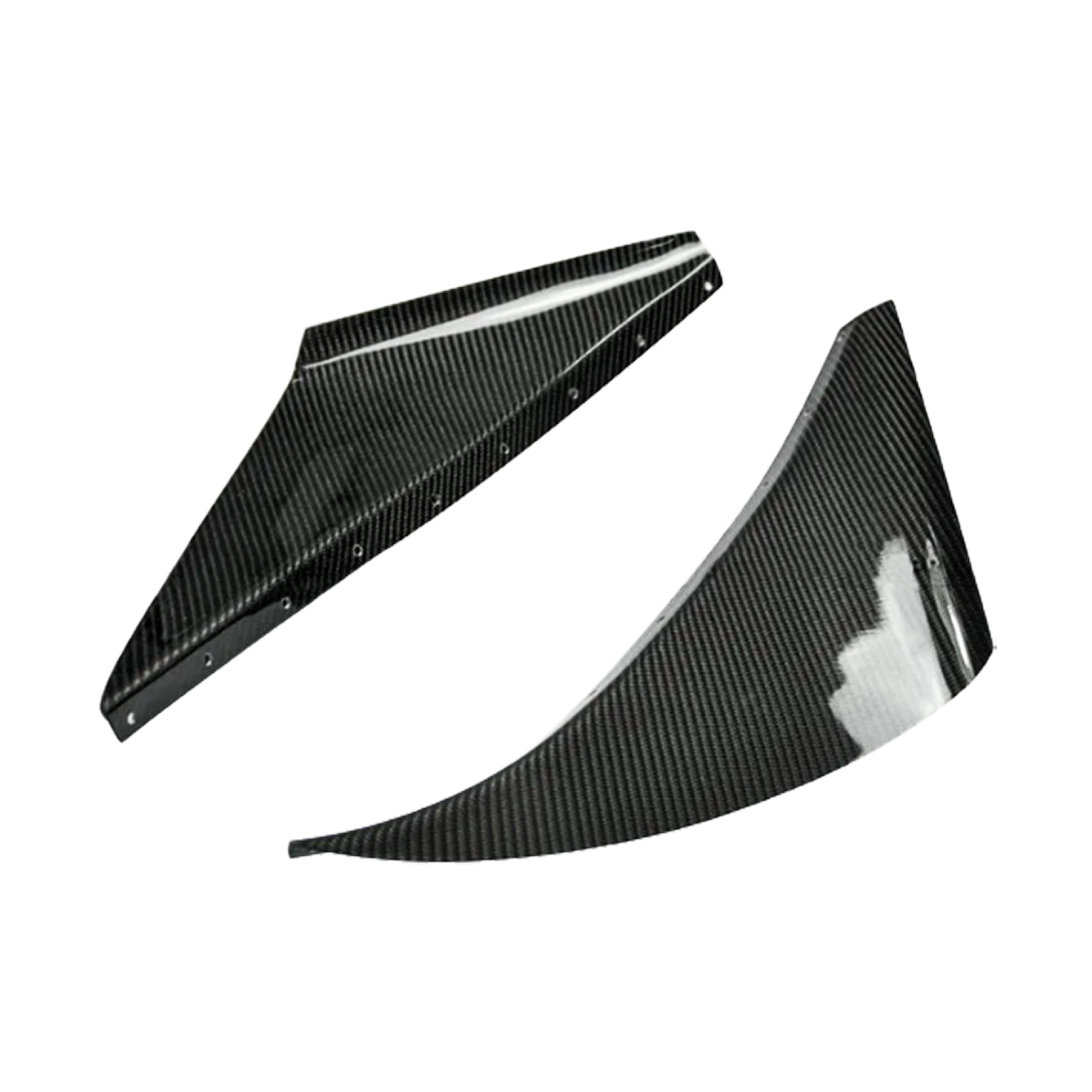 For 93-98 Supra MK4 JZA80 KZ Style Carbon Fiber Front Bumper Canards 2pcs - Kazento Carbon Parts