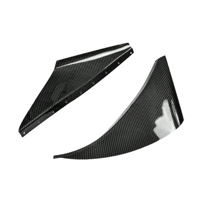 For 93-98 Supra MK4 JZA80 KZ Style Carbon Fiber Front Bumper Canards 2pcs - Kazento Carbon Parts