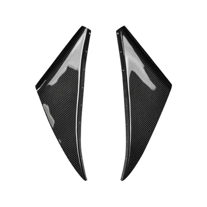 For 93-98 Supra MK4 JZA80 KZ Style Carbon Fiber Front Bumper Canards 2pcs - Kazento Carbon Parts