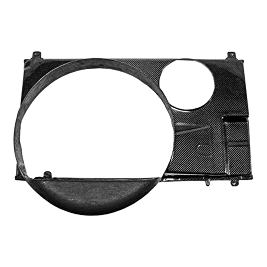 For 93-98 Supra MK4 JZA80 Carbon Fiber Fan Style Front Engine Cooling Shroud - Kazento Carbon Parts