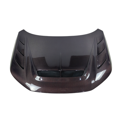 Honda Civic FL5 Type R Red Carbon Fiber Vented Cooling Hood Bonnet