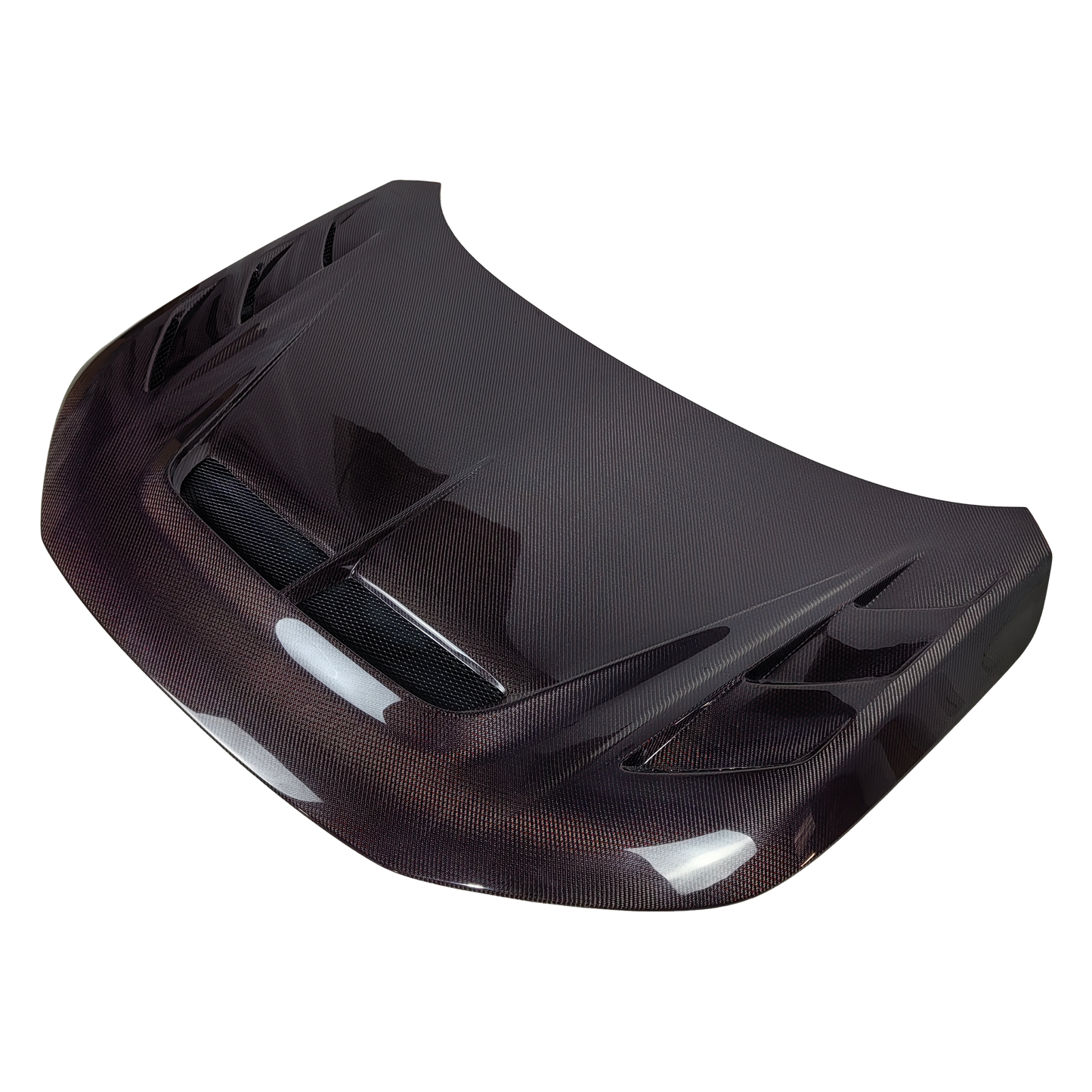 Honda Civic FL5 Type R Red Carbon Fiber Vented Cooling Hood Bonnet