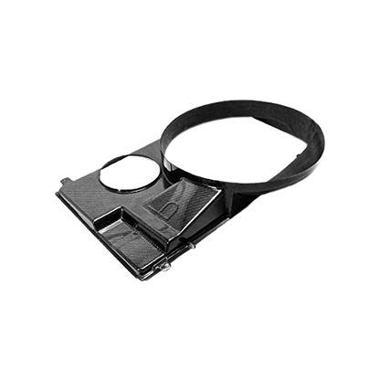 For 93-98 Supra MK4 JZA80 Carbon Fiber Fan Style Front Engine Cooling Shroud - Kazento Carbon Parts