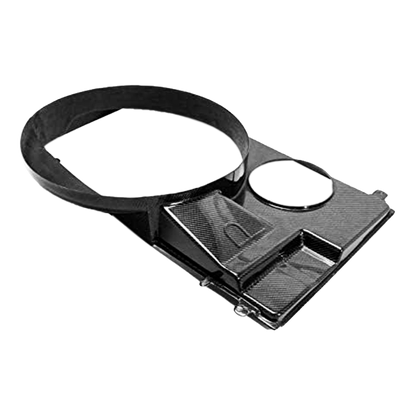 For 93-98 Supra MK4 JZA80 Carbon Fiber Fan Style Front Engine Cooling Shroud - Kazento Carbon Parts