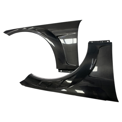 For Mercedes Benz C Class W204 4 Door 08-14 ADL Vented Dry Carbon Front Fender - Kazento Carbon Parts