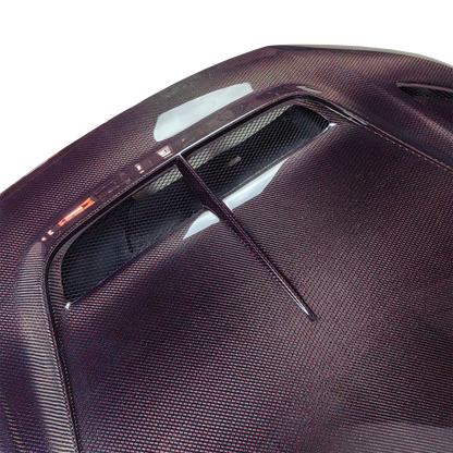 Honda Civic FL5 Type R Red Carbon Fiber Vented Cooling Hood Bonnet