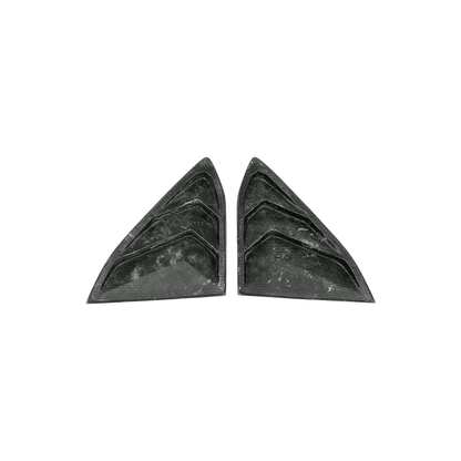 Chevrolet Corvette C8 2 Door 2020-24 Carbon Fiber Window Louvers