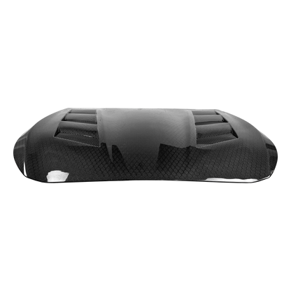 Infiniti Q50 V37 AM Type Front Vented Hood Honey Comb Carbon Fiber