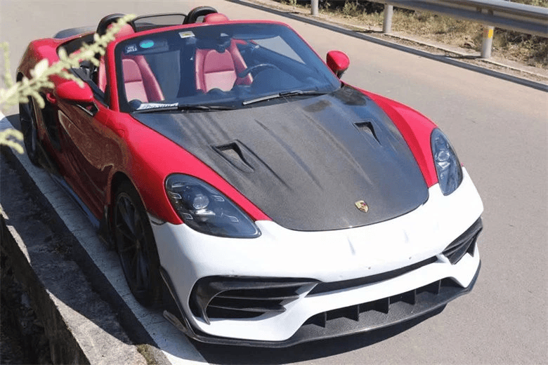Porsche 718 Boxster Cayman GT2 RS Style Vented Hood Bonnet 2017-2024