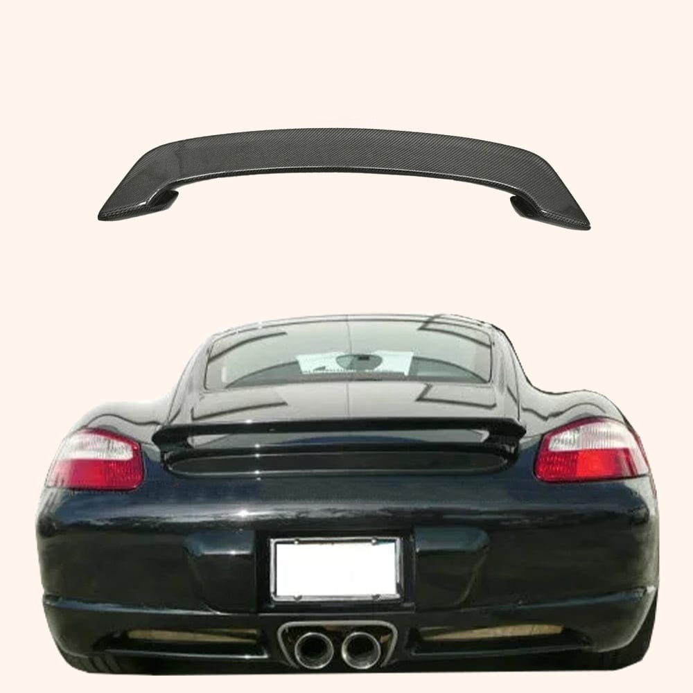 Porsche Boxster 987 Techart Style Carbon Fiber Rear Spoiler Trunk Wing