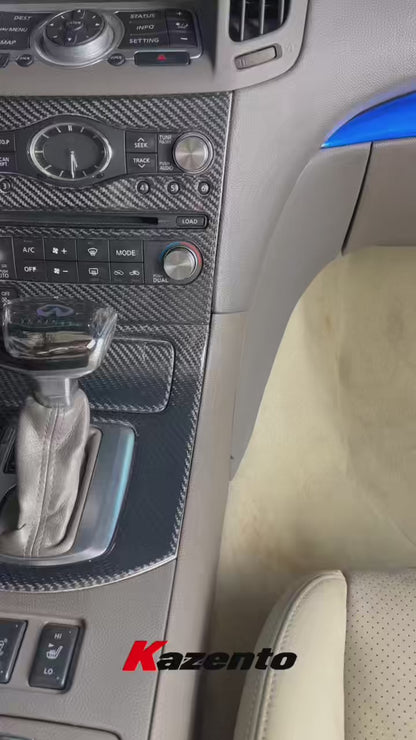 Infiniti G37 G35 G25 Q60 Center Console Gear Shift Panel Cover