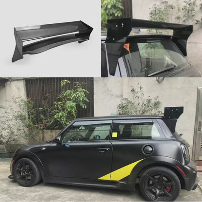M7 Style Carbon Roof Spoiler (Aluminmum end cap) For Mini Cooper S R56