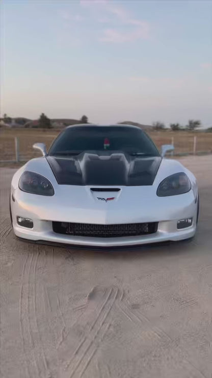 Chevry Corvette C6 H-Design Vented Hood Bonnet 2005-2013