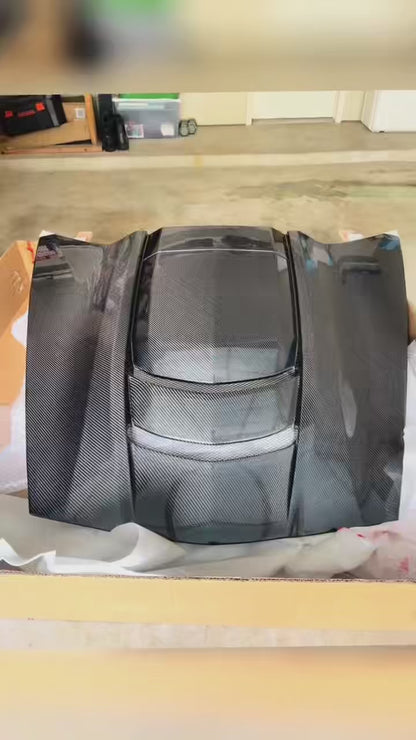Chevry Corvette C6 ZR1-Style Vented Hood Bonnet 2005-2013