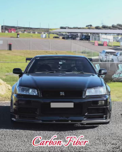 Skyline R34 GTR OEM Front Bumper NS Bottom Lip w/ Undertray 1999-2002