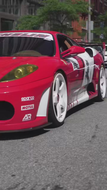 Ferrari F430 GT3 Style Vented Hood Bonnet 2004-2009