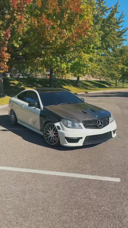Mercedes W204 C63 AMG Sedan 507 Style Vented Bonnet Hood 2012-2014