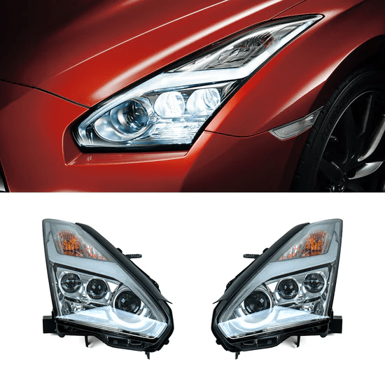 R35 GTR OEM LED Lightning Bolt Head Lights MY17 2008-2023 Pair