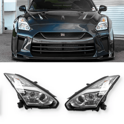 R35 GTR OEM LED Lightning Bolt Head Lights MY17 2008-2023 Pair