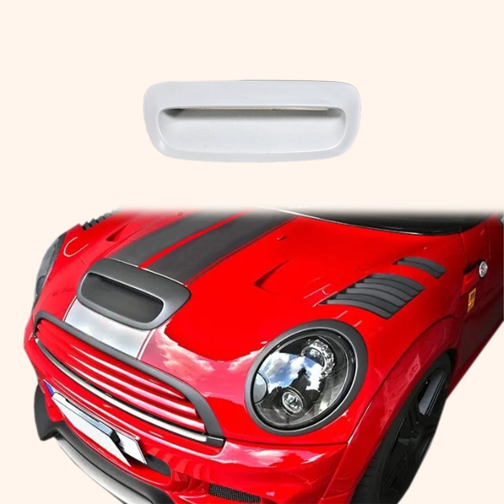 R56 Mini Cooper S 11y~ DAG-Style FiberGlass Unpaint Hood Scoop Air Duct
