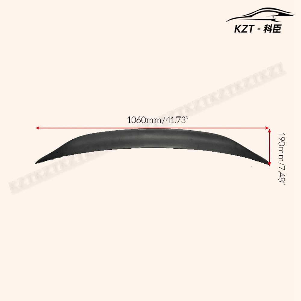 Rear Boot Trunk Spoiler For Mazda MX5 NC NCEC Roster Miata EPA Type 3 Spoiler (PRHT Hard Top Only) Fiber Glass Universal Wing For Car Vehicle Black Body Parts Kits