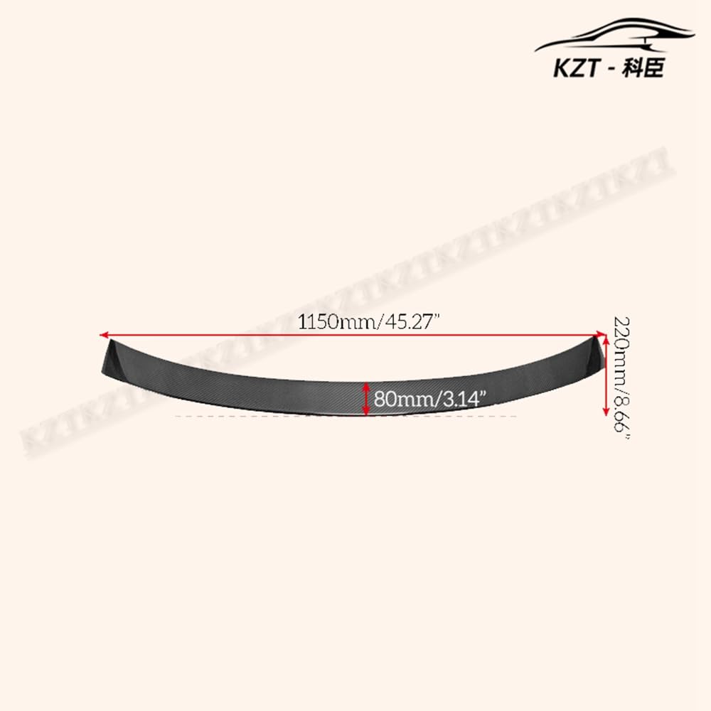 Rear Roof Wing for Lexus 14-18 RC F USC10 Art Type Roof Spoiler Carbon Fiber Car Body Kit Kazento Carbon Parts 车身侧板 RCF-RS-RF-ART-CF