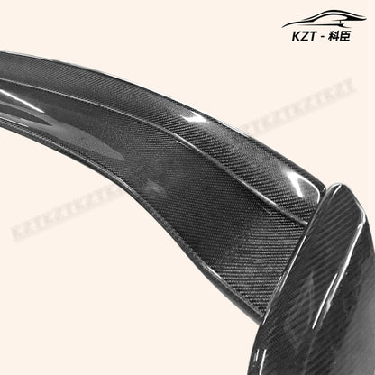 Rear Spoiler For Honda 17 onwards Civic Type R FK8 VVT Style Wing add on gurney flap Carbon Fiber Tail Fin Car Body Kit Kazento Carbon Parts 车身侧板 FK8-RS-ADD-VVT-CF