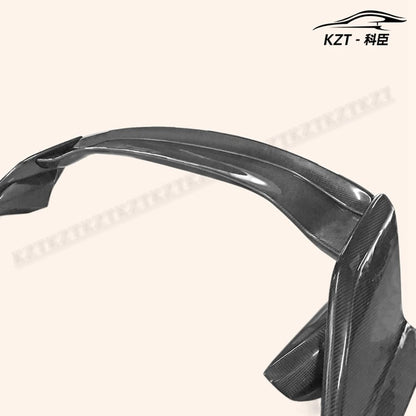 Rear Spoiler For Honda 17 onwards Civic Type R FK8 VVT Style Wing add on gurney flap Carbon Fiber Tail Fin Car Body Kit Kazento Carbon Parts 车身侧板 FK8-RS-ADD-VVT-CF