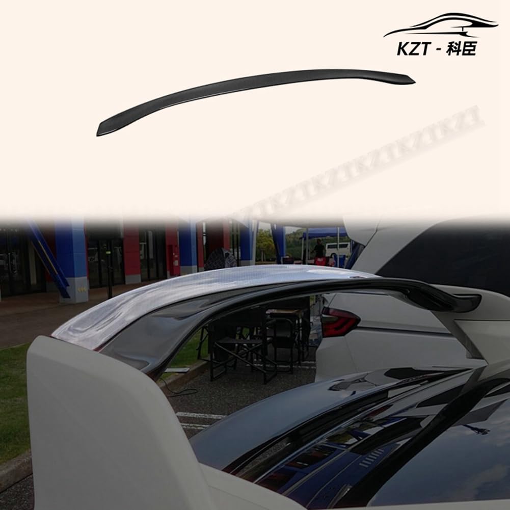 Rear Spoiler For Honda 17 onwards Civic Type R FK8 VVT Style Wing add on gurney flap Carbon Fiber Tail Fin Car Body Kit Kazento Carbon Parts 车身侧板 FK8-RS-ADD-VVT-CF