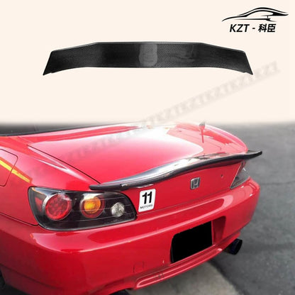 Rear Trunk Lip Wing For Honda S2000 AP1 AP2 K1 Lab Style Rear Spoiler Carbon Fiber Car Body Kit Kazento Carbon Parts 车身侧板 S2000-RS-K1-CF