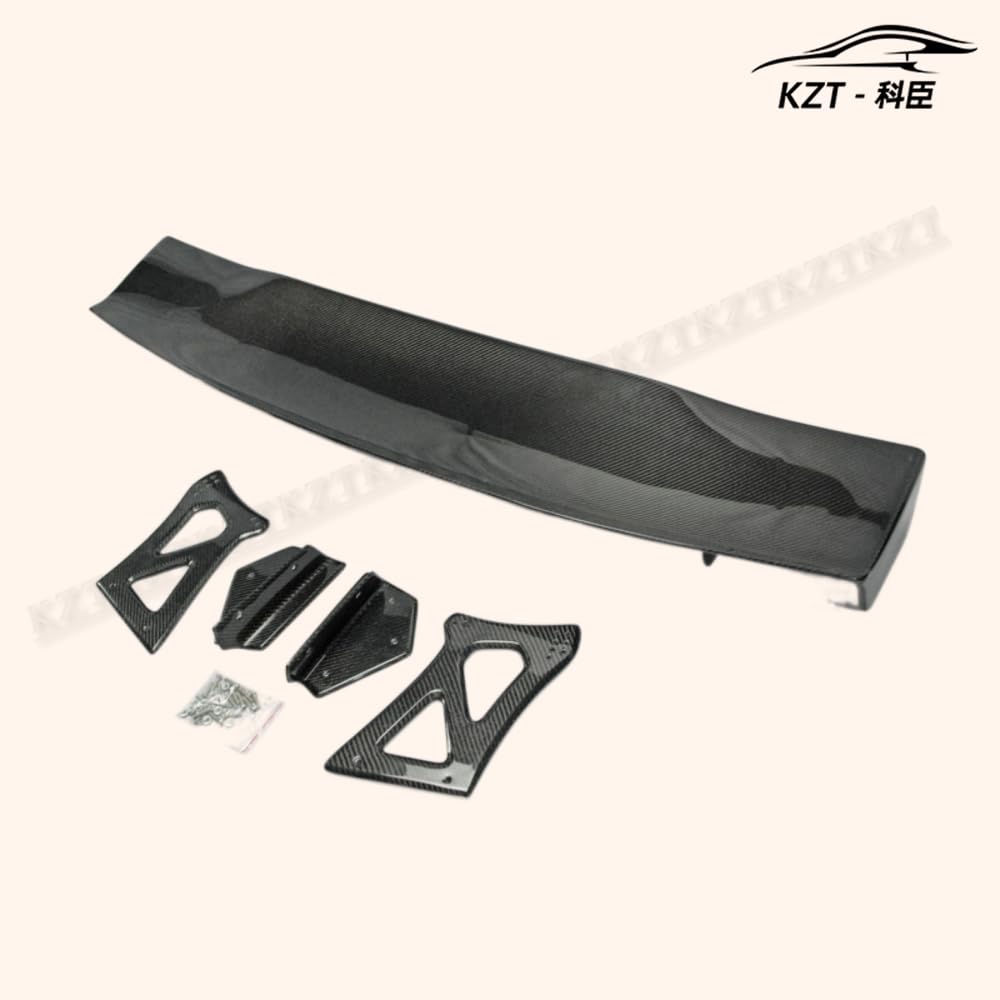 Rear Trunk Spoiler For Honda Civic Fd2 Vtx Gt Wing (Carbon Stand) （Not For Orginal Bolt Holes） Carbon Fiber Car Body Parts Kits Kazento Carbon Parts 车身侧板 FD2-RS-VTX-GT-CF-CF