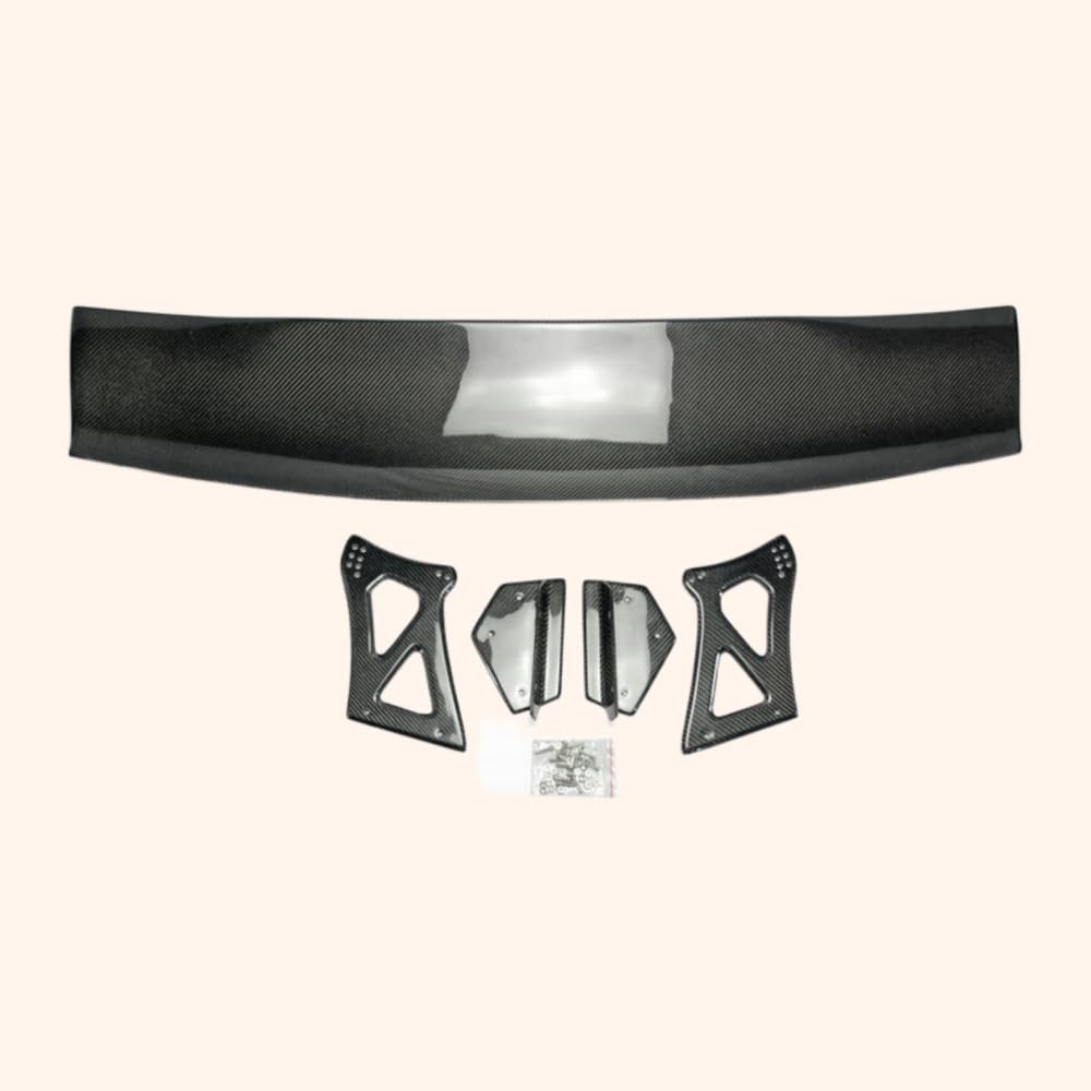Rear Trunk Spoiler For Honda Civic Fd2 Vtx Gt Wing (Carbon Stand) （Not For Orginal Bolt Holes） Carbon Fiber Car Body Parts Kits