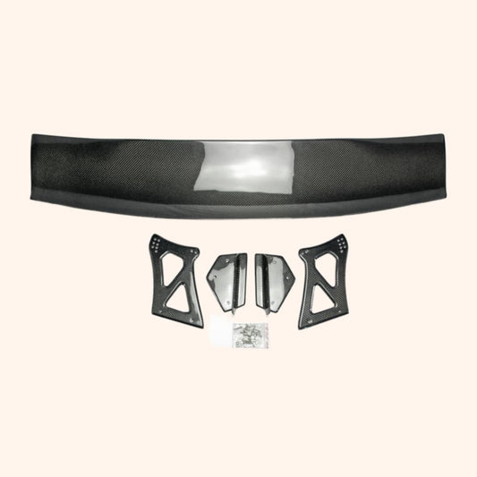 Rear Trunk Spoiler For Honda Civic Fd2 Vtx Gt Wing (Carbon Stand) （Not For Orginal Bolt Holes） Carbon Fiber Car Body Parts Kits