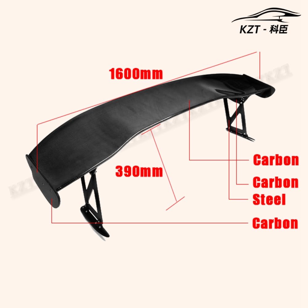 Rear Trunk Spoiler For Honda S2000 Js Racing Gt Wing (295Mm Height) Carbon Fiber Car Body Parts Kits