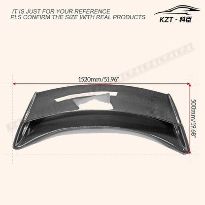 Rear Trunk Spoiler For Nissan 09 Onwards 370Z Z34 Am Style Rear Wing (With Brake Lights) Carbon Fiber Car Body Parts Kits