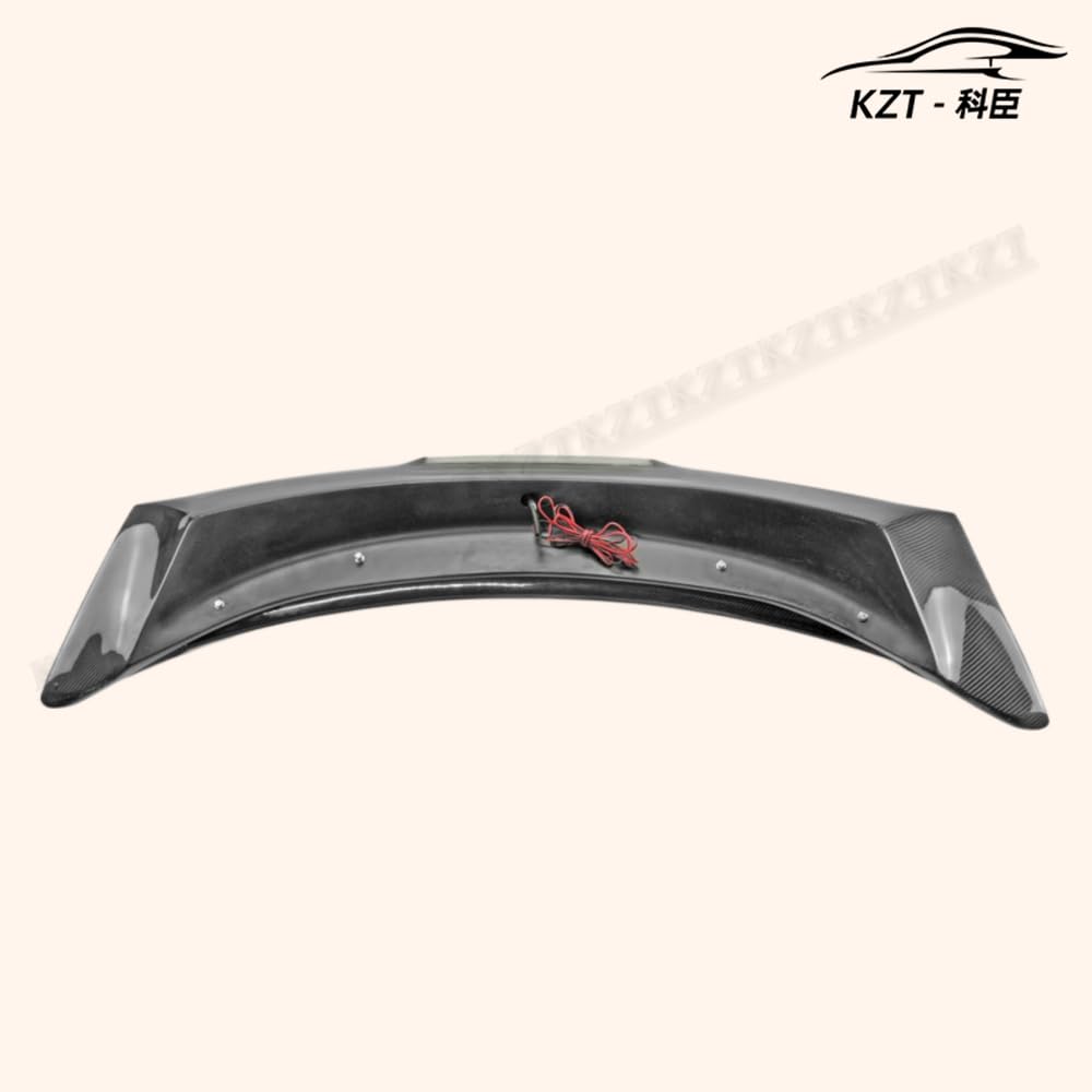 Rear Trunk Spoiler For Nissan 09 Onwards 370Z Z34 Am Style Rear Wing (With Brake Lights) Carbon Fiber Car Body Parts Kits