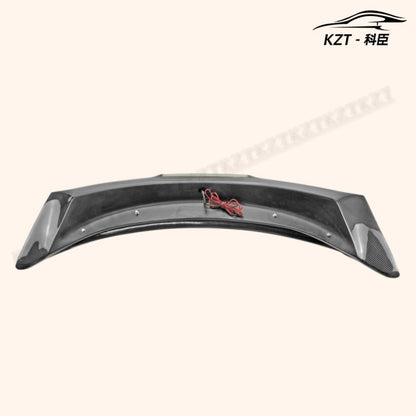 Rear Trunk Spoiler For Nissan 09 Onwards 370Z Z34 Am Style Rear Wing (With Brake Lights) Carbon Fiber Car Body Parts Kits