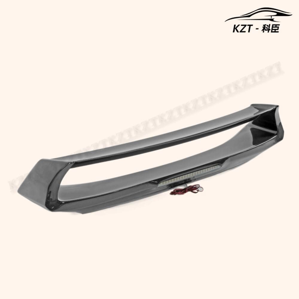 Rear Trunk Spoiler For Nissan 09 Onwards 370Z Z34 Am Style Rear Wing (With Brake Lights) Carbon Fiber Car Body Parts Kits